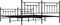 vidaXL - Bedframe - met - hoofd- - en - voeteneinde - metaal - zwart - 193x203 - cm