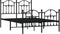 vidaXL - Bedframe - met - hoofd- - en - voeteneinde - metaal - zwart - 120x200 - cm