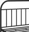 vidaXL - Bedframe - met - hoofd- - en - voeteneinde - metaal - zwart - 183x213 - cm