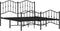 vidaXL - Bedframe - met - hoofd- - en - voeteneinde metaal - zwart - 140x200 - cm