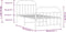 vidaXL - Bedframe - met - hoofd- - en - voeteneinde - metaal - zwart - 100x200 - cm