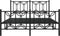 vidaXL - Bedframe - met - hoofd- - en - voeteneinde - metaal - zwart - 140x200 - cm