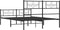 vidaXL - Bedframe - met - hoofd- - en - voeteneinde - metaal - zwart - 120x190 - cm