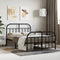 vidaXL - Bedframe - met - hoofd- - en - voeteneinde - metaal - zwart - 120x200 - cm