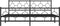 vidaXL - Bedframe - met - hoofd- - en - voeteneinde - metaal - zwart - 183x213 - cm