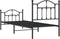 vidaXL - Bedframe - met - hoofd- - en - voeteneinde - metaal - zwart - 90x190 - cm