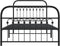 vidaXL - Bedframe - met - hoofd- - en - voeteneinde - metaal - zwart - 100x190 - cm