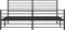 vidaXL - Bedframe - met - hoofd- - en - voeteneinde - metaal - zwart - 200x200 - cm