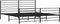 vidaXL - Bedframe - met - hoofd- - en - voeteneinde - metaal - zwart - 193x203 - cm