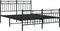 vidaXL - Bedframe - met - hoofd- - en - voeteneinde - metaal - zwart - 140x200 - cm
