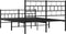 vidaXL - Bedframe - met - hoofd- - en - voeteneinde - metaal - zwart - 120x190 - cm