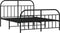 vidaXL - Bedframe - met - hoofd- - en - voeteneinde - metaal - zwart - 140x200 - cm