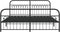 vidaXL - Bedframe - met - hoofd- - en - voeteneinde - metaal - zwart - 183x213 - cm