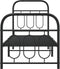 vidaXL - Bedframe - met - hoofd- - en - voeteneinde - metaal - zwart - 75x190 - cm