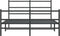 vidaXL - Bedframe - met - hoofd- - en - voeteneinde metaal - zwart - 140x190 - cm
