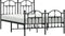 vidaXL - Bedframe - met - hoofd- - en - voeteneinde - metaal - zwart - 120x190 - cm