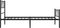 vidaXL - Bedframe - met - hoofd- - en - voeteneinde - metaal - zwart - 90x190 - cm