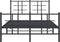 vidaXL - Bedframe - met - hoofd- - en - voeteneinde - metaal - zwart - 120x200 - cm