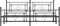 vidaXL - Bedframe - met - hoofd- - en - voeteneinde - metaal - zwart - 193x203 - cm