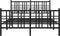 vidaXL - Bedframe - met - hoofd- - en - voeteneinde - metaal - zwart - 140x200 - cm