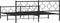vidaXL - Bedframe - met - hoofd- - en - voeteneinde - metaal - zwart - 193x203 - cm
