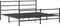 vidaXL - Bedframe - met - hoofd- - en - voeteneinde metaal - zwart - 193x203 - cm