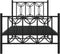 vidaXL - Bedframe - met - hoofd- - en - voeteneinde - metaal - zwart - 90x200 - cm