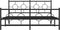 vidaXL - Bedframe - met - hoofd- - en - voeteneinde - metaal - zwart - 150x200 - cm
