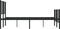 vidaXL - Bedframe - met - hoofd- - en - voeteneinde - metaal - zwart - 120x190 - cm