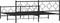 vidaXL - Bedframe - met - hoofd- - en - voeteneinde - metaal - zwart - 200x200 - cm