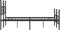 vidaXL - Bedframe - met - hoofd- - en - voeteneinde - metaal - zwart - 183x213 - cm