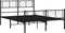 vidaXL - Bedframe - met - hoofd- - en - voeteneinde - metaal - zwart - 140x190 - cm