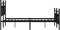 vidaXL - Bedframe - met - hoofd- - en - voeteneinde - metaal - zwart - 140x200 - cm