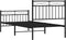 vidaXL - Bedframe - met - hoofd- - en - voeteneinde - metaal - zwart - 90x200 - cm