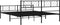 vidaXL - Bedframe - met - hoofd- - en - voeteneinde - metaal - zwart - 200x200 - cm