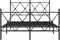 vidaXL - Bedframe - met - hoofd- - en - voeteneinde - metaal - zwart - 120x200 - cm