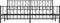vidaXL - Bedframe - met - hoofd- - en - voeteneinde - metaal - zwart - 200x200 - cm