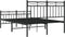 vidaXL - Bedframe - met - hoofd- - en - voeteneinde - metaal - zwart - 120x190 - cm