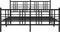 vidaXL - Bedframe - met - hoofd- - en - voeteneinde - metaal - zwart - 150x200 - cm