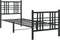 vidaXL - Bedframe - met - hoofd- - en - voeteneinde - metaal - zwart - 75x190 - cm