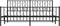 vidaXL - Bedframe - met - hoofd- - en - voeteneinde - metaal - zwart - 183x213 - cm