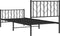 vidaXL - Bedframe - met - hoofd- - en - voeteneinde - metaal - zwart - 90x200 - cm
