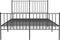 vidaXL - Bedframe - met - hoofd- - en - voeteneinde - metaal - zwart - 140x200 - cm