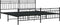 vidaXL - Bedframe - met - hoofd- - en - voeteneinde - metaal - zwart - 193x203 - cm