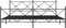 vidaXL - Bedframe - met - hoofd- - en - voeteneinde - metaal - zwart - 200x200 - cm