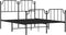 vidaXL - Bedframe - met - hoofd- - en - voeteneinde metaal - zwart - 140x200 - cm