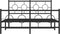 vidaXL - Bedframe - met - hoofd- - en - voeteneinde - metaal - zwart - 140x200 - cm