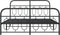 vidaXL - Bedframe - met - hoofd- - en - voeteneinde - metaal - zwart - 140x200 - cm