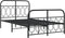 vidaXL - Bedframe - met - hoofd- - en - voeteneinde - metaal - zwart - 120x190 - cm