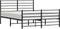 vidaXL - Bedframe - met - hoofd- - en - voeteneinde - metaal - zwart - 135x190 - cm
